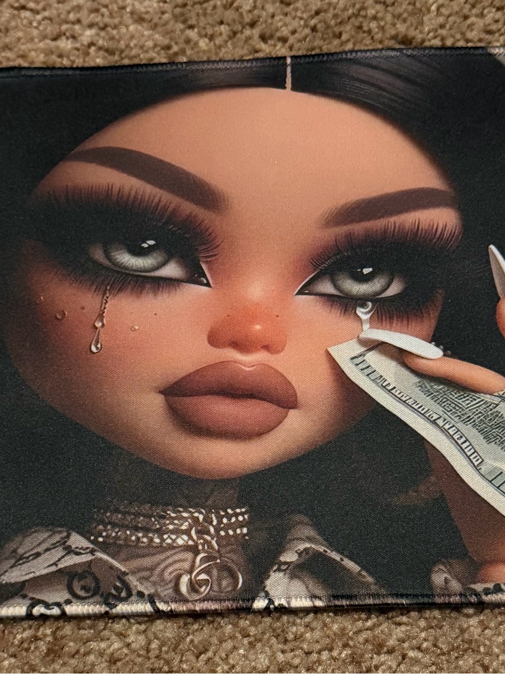 Brunette Glam mouse pad